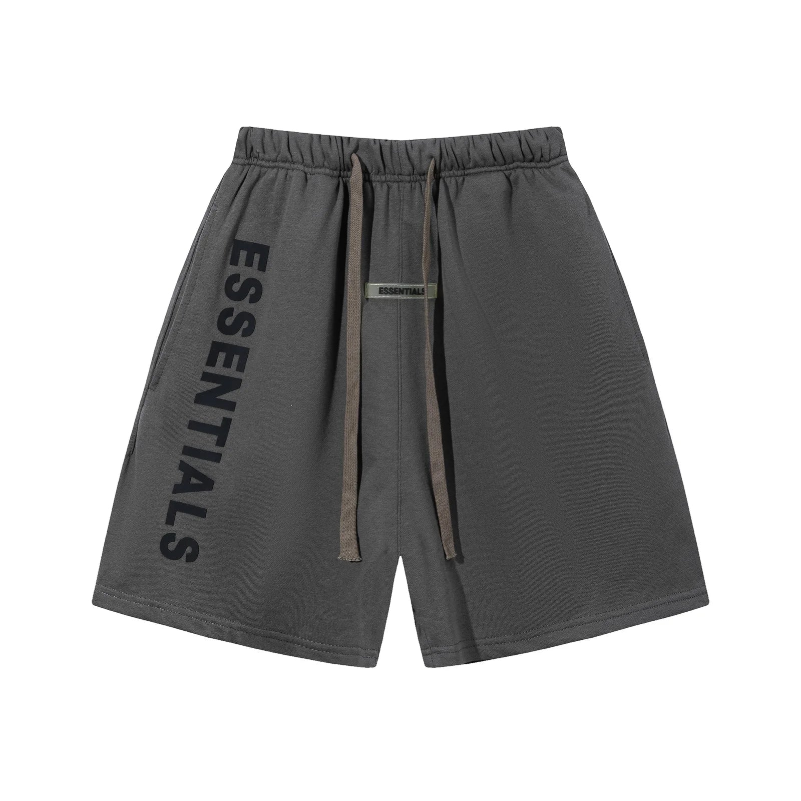 Essentials Militärgrüne Baumwoll-Shorts für Herren – Lässiger Stil, Bequeme Passform