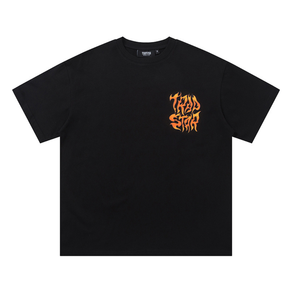 Trapstar Decoded Fire Lighter T-Shirt: Exklusives Streetwear Baumwoll-Shirt mit Grafik