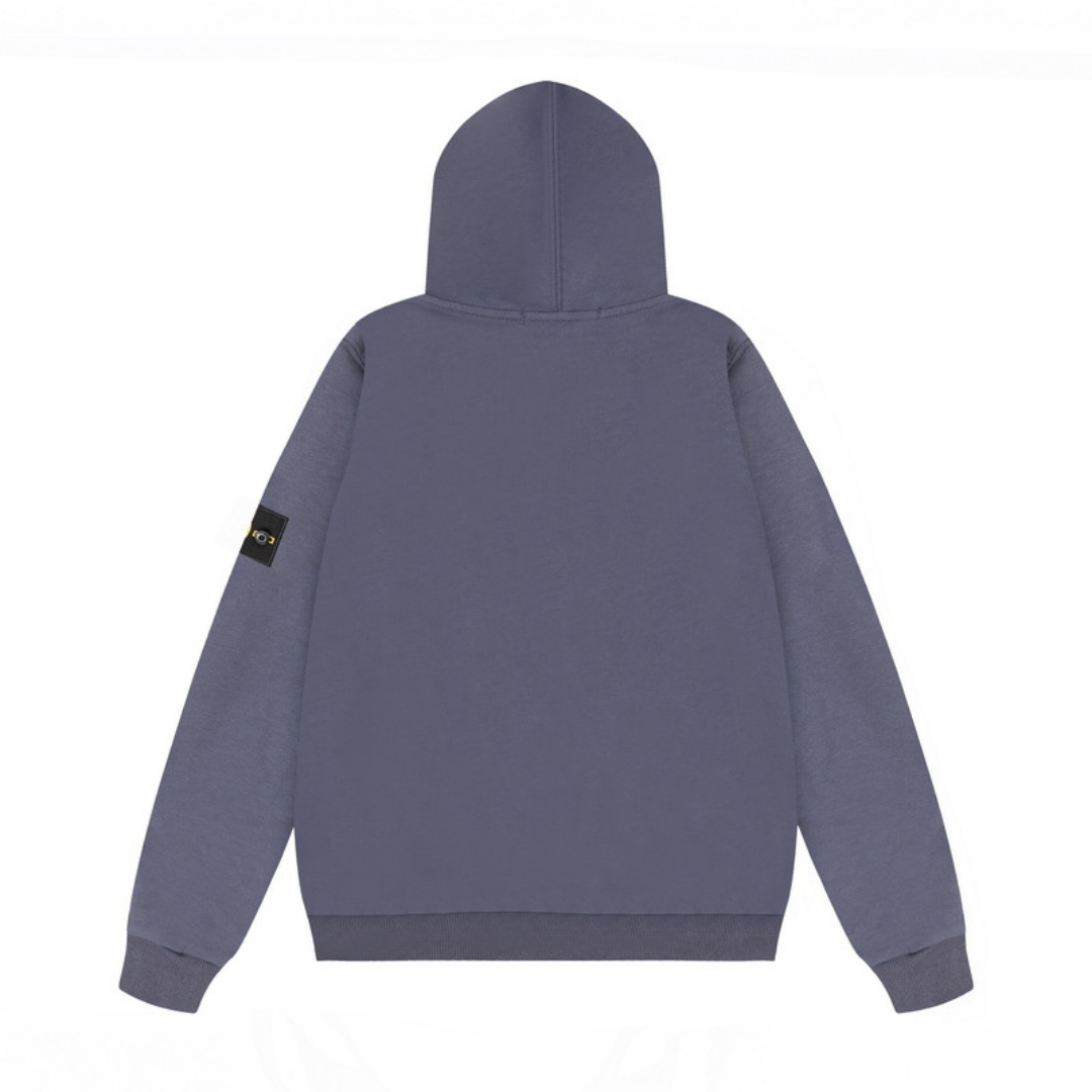 Stone Island Herren Hoodie: Innovativer Textil-Streetwear mit Kompass-Patch