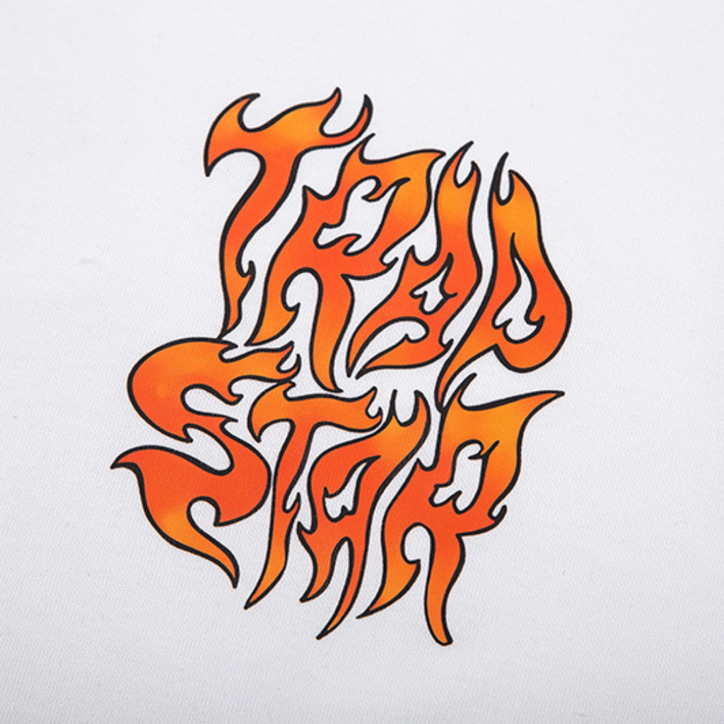 Trapstar Decoded Fire Lighter T-Shirt: Exklusives Streetwear Baumwoll-Shirt mit Grafik