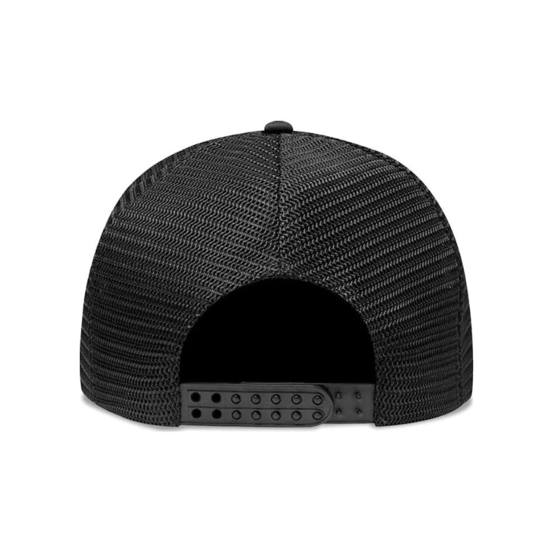 Exklusive Corteiz Alcatraz Trucker Cap Schwarz – Stylische Streetwear Mesh Kappe