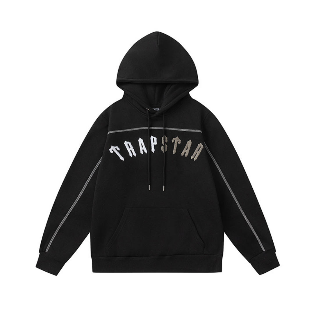 Trapstar Split Arch Schwarzer Trainingsanzug für Herren – Stilvoller Komfort Streetwear