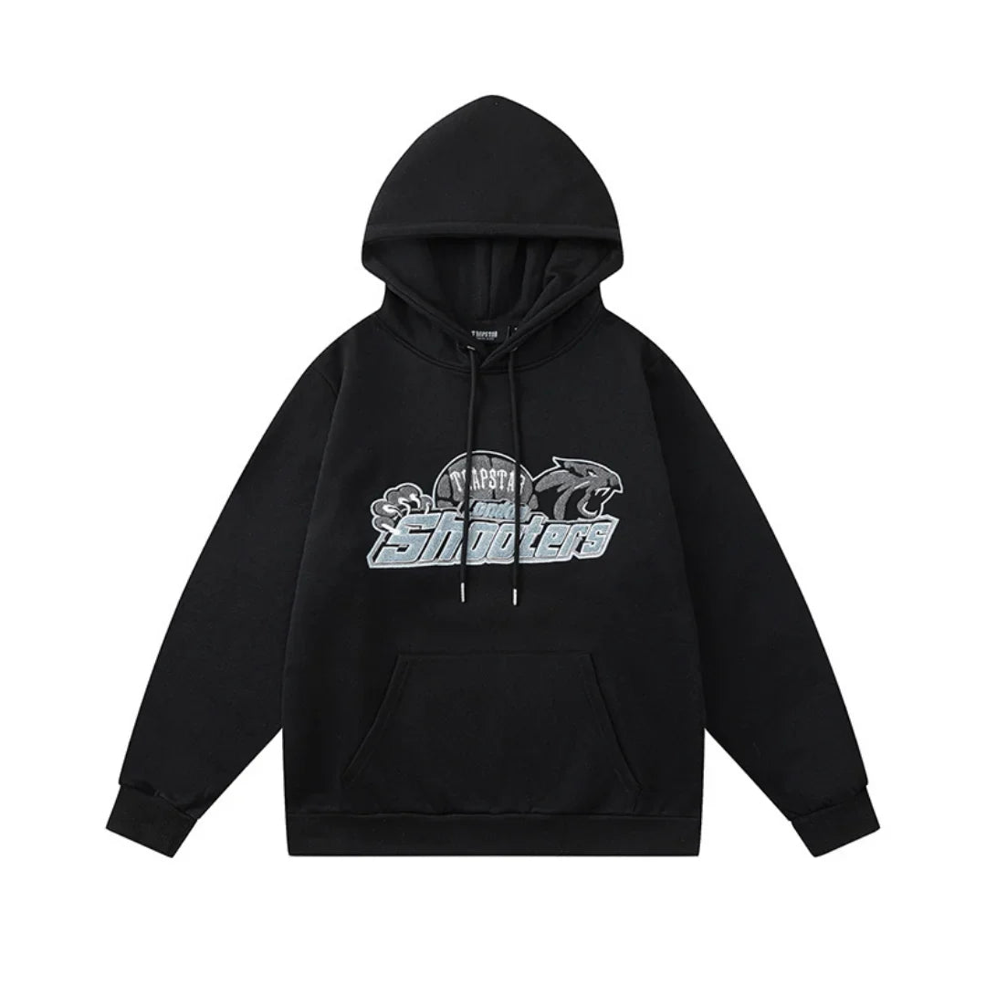 Authentischer Trapstar London Shooters Schwarzer Trainingsanzug | Bequemes Streetwear Set