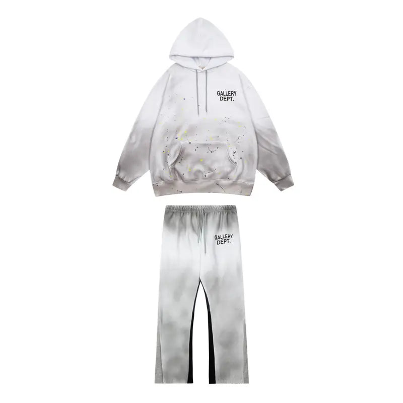 Gallery Dept. Luxus Streetwear Trainingsanzug – Handbemalt, Deconstructed, Oversized Unisex Set