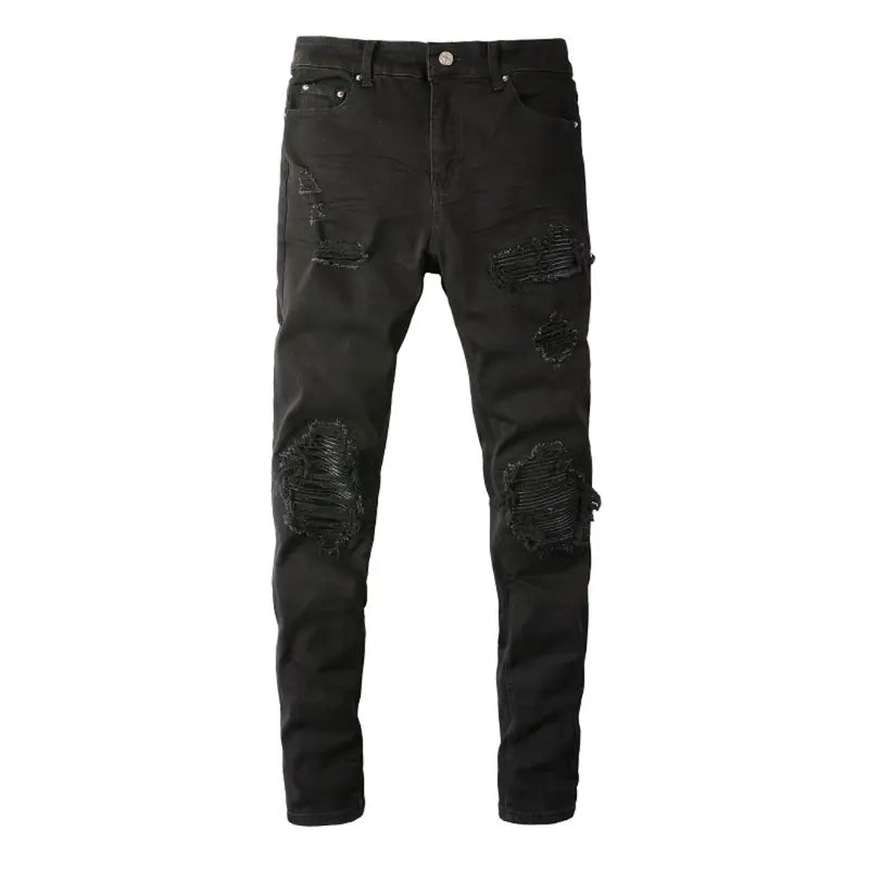 Luxuriöse Amiri Schwarze Designer-Jeans: Handgefertigt, Rock'n'Roll-Stil, Perfekter Schnitt