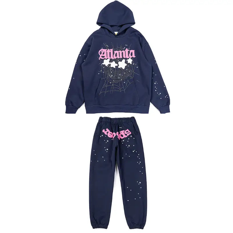 Exklusiver SP5DER Streetwear-Jogginganzug: Stylisches Design, Hoher Komfort für Herren