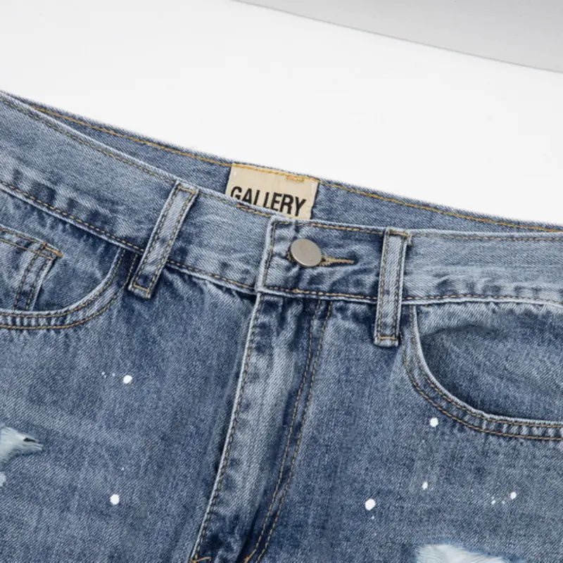 Gallery Dept. Handbemalte Denim Jeans – Künstlerisch, Oversized, Einzigartig, Streetwear-Statement
