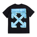 Off-White Monogramm Herren T-Shirt Luxus Streetwear Baumwolle Kurzarm Schwarz Stylisch