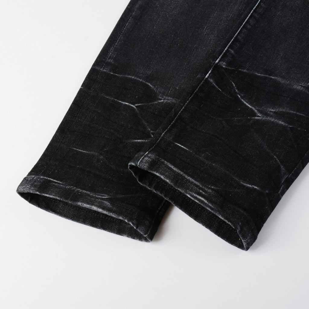 Amiri Schwarze Diamant-Jeans für Herren – Luxuriöse Designer-Denim mit Distressed-Effekt