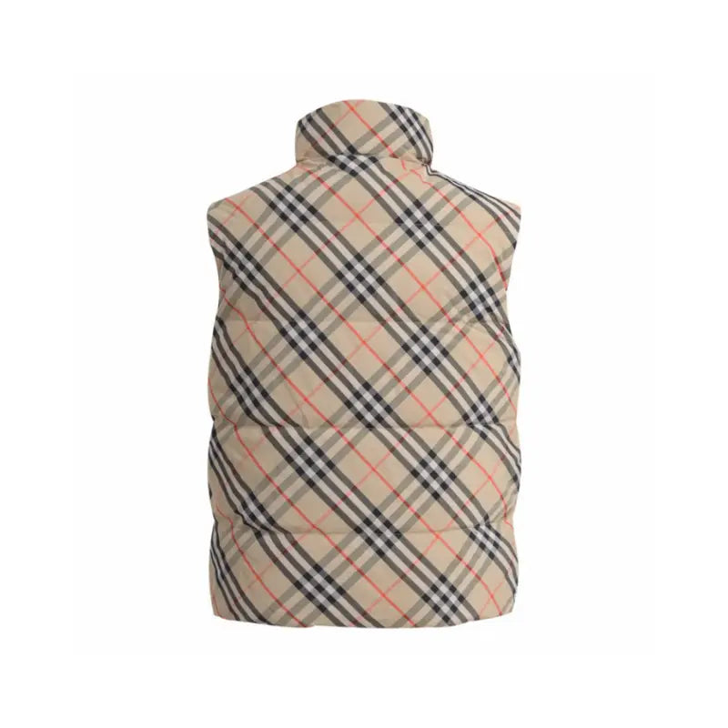 Luxuriöses Burberry Steppgilet Herren - Winddichte Designer Weste mit Karomuster