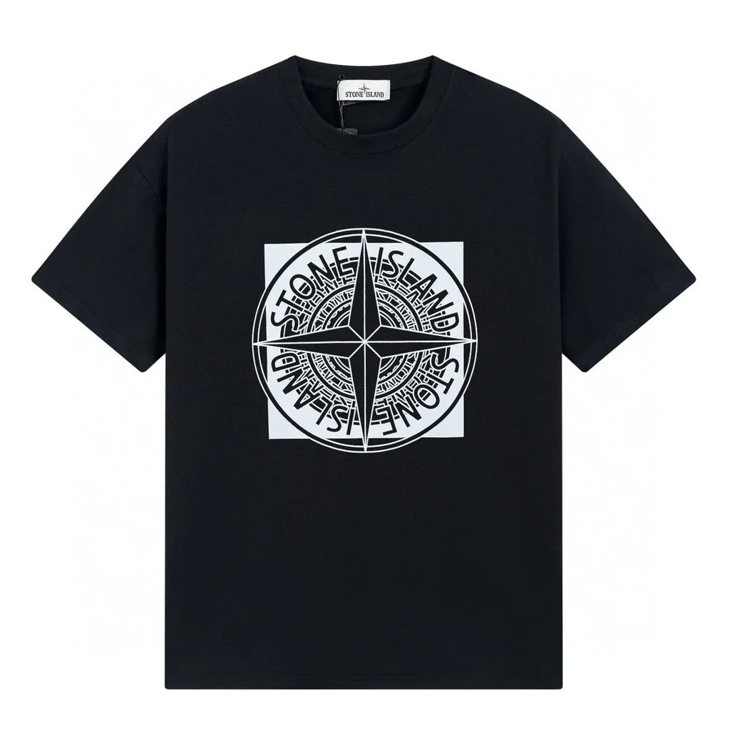 Stone Island Monogramm Herren T-Shirt – Premium Baumwolle, Kurzarm, Komfortabel & Stilvoll