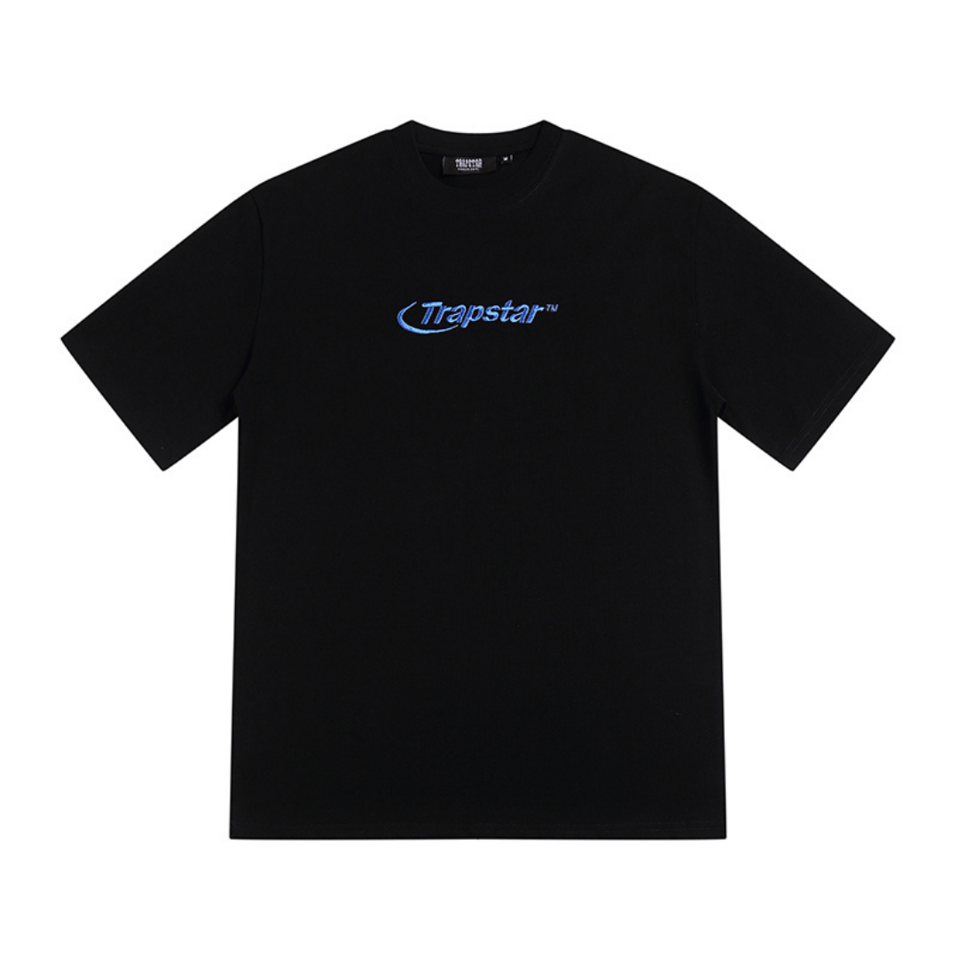 Trapstar Hyperdrive Logo T-Shirt Schwarz Herren Baumwolle Exklusives Streetwear Shirt