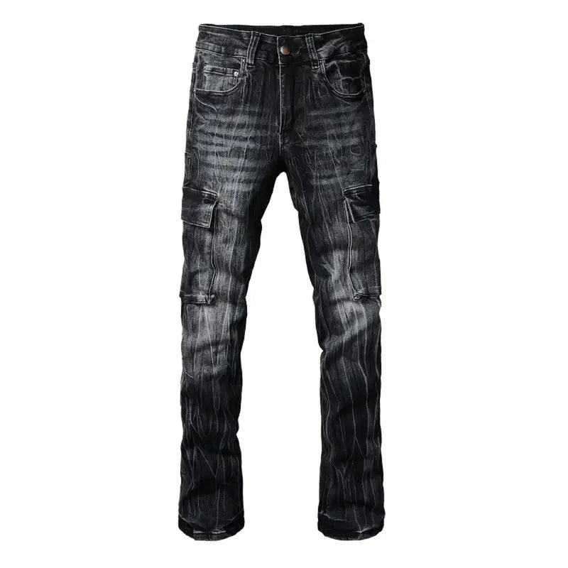 Amiri Schwarze Ausgestellte Designer Jeans Herren Luxus Denim Rock'n'Roll Style
