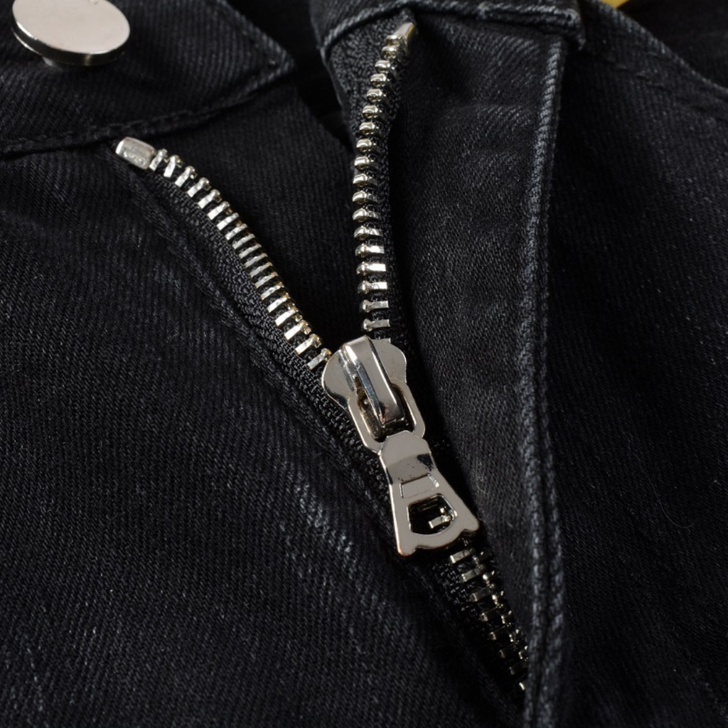 Amiri Schwarze Camo Jeans Herren Slim Fit Luxus Designer Streetwear Hose