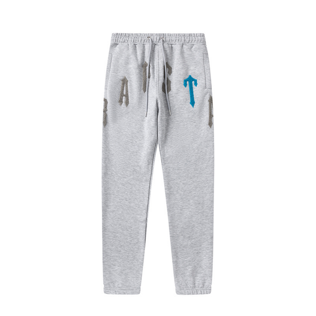 Trapstar Decoded Arch 2.0 Eisgrauer Designer Jogginganzug – Stylischer Freizeitanzug für Herren