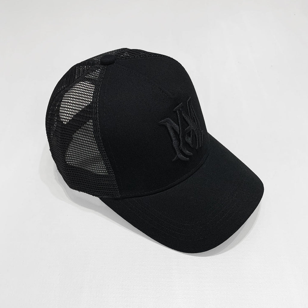 Exklusive Amiri Cap: Stylische Schwarze Kappe für Herren mit Logo-Stickerei