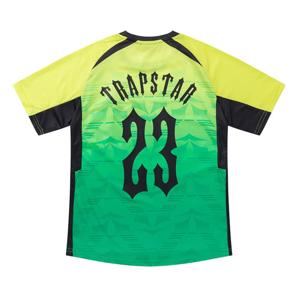 Trapstar Irongate Gradient T-Shirt – Stylisches Gelb-Grün Streetwear Oberteil für Herren