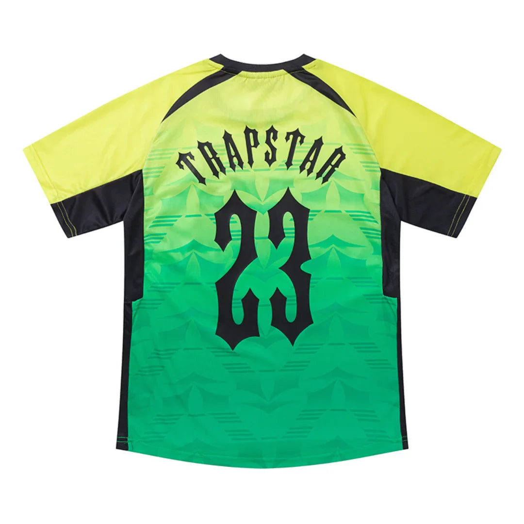 Trapstar Irongate Gradient T-Shirt – Stylisches Gelb-Grün Streetwear Oberteil für Herren