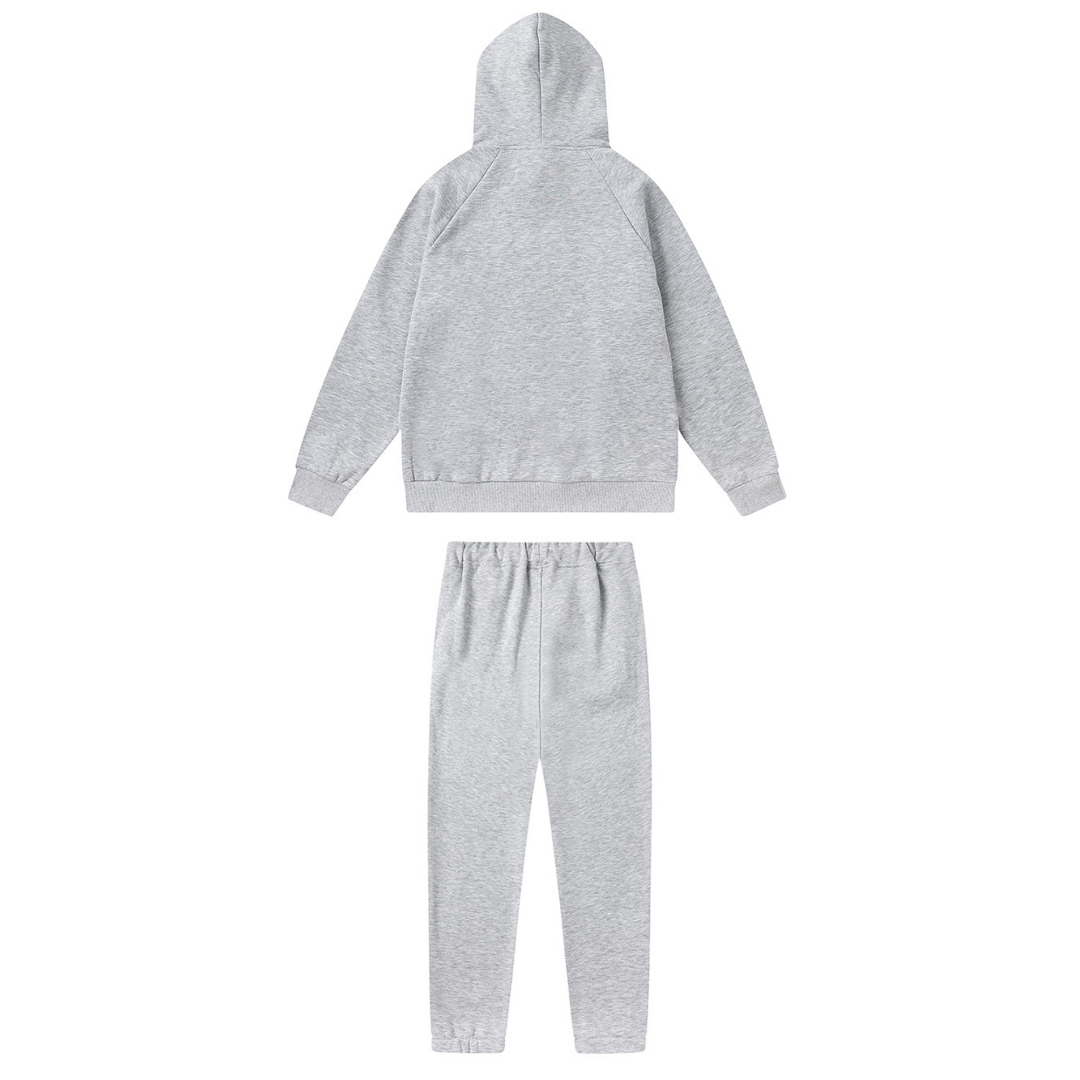 Trapstar Decoded 2.0 Kapuzen-Trainingsanzug Grau-Pink: Stylisch, Bequem, Urban Streetwear