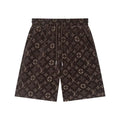 Luxus Louis Vuitton Shorts Monogramm Design Baumwolle Schwarz Herren Sommer Style