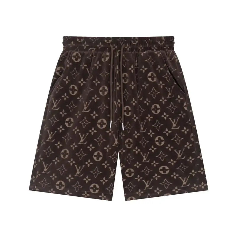 Luxus Louis Vuitton Shorts Monogramm Design Baumwolle Schwarz Herren Sommer Style