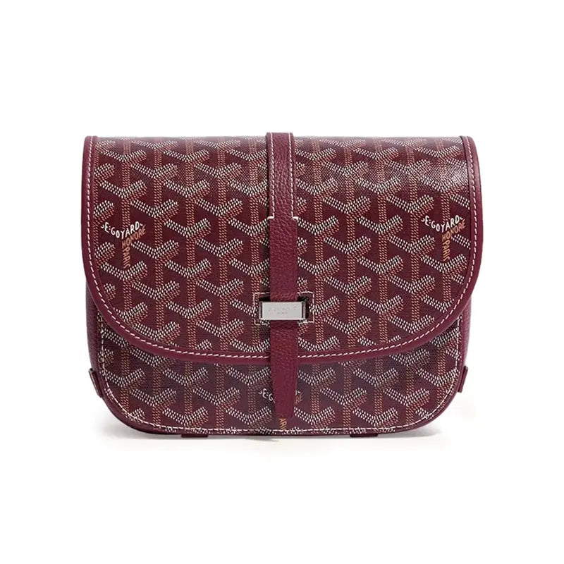 Exklusive Goyard Monogramm Tote Tasche – Luxuriöser Stil, Handgefertigt, Weinrot