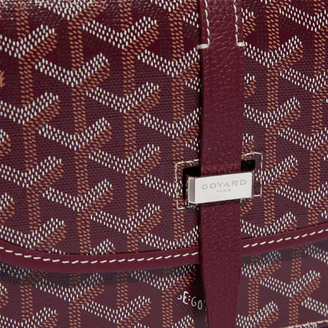 Exklusive Goyard Monogramm Tote Tasche – Luxuriöser Stil, Handgefertigt, Weinrot