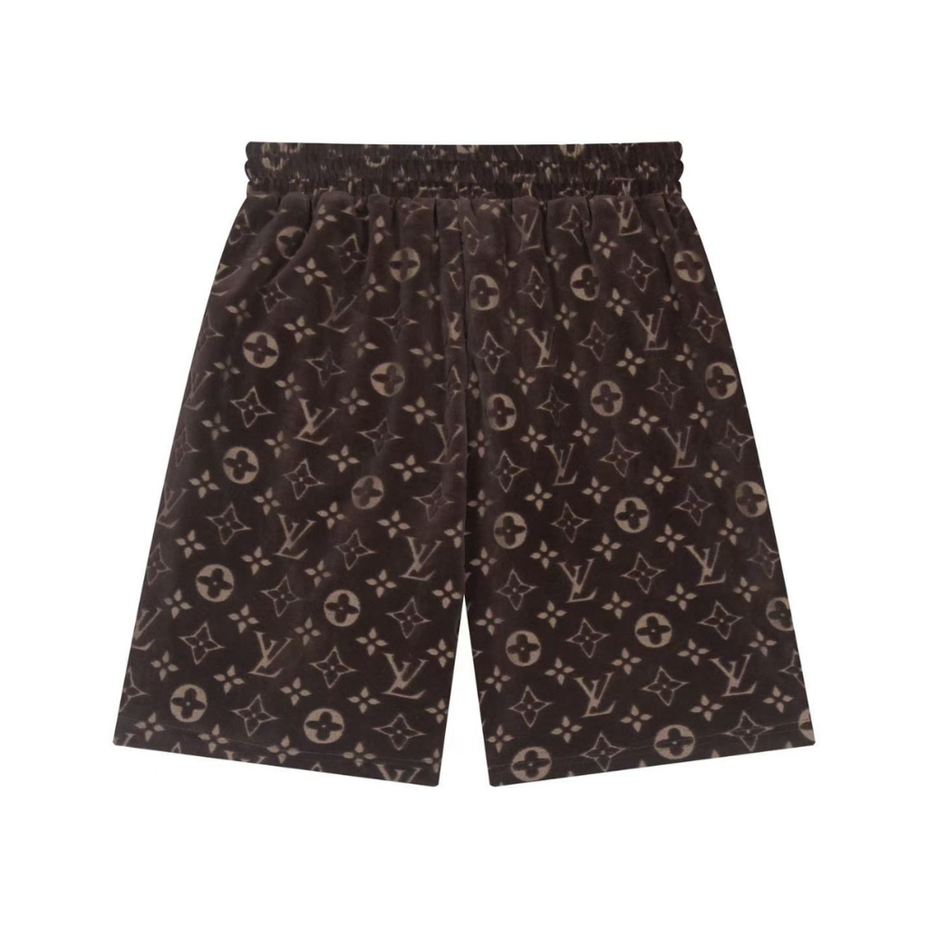 Luxus Louis Vuitton Shorts Monogramm Design Baumwolle Schwarz Herren Sommer Style