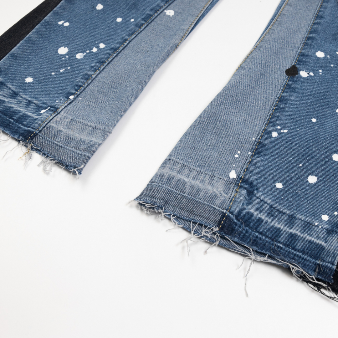 Einzigartige Gallery Dept. Paint Jeans für Herren – Handbemalt, Oversize-Passform, Streetwear-Meisterwerk