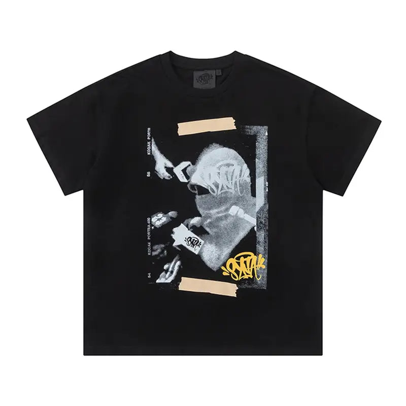 Syna World Urban Streetwear T-Shirt: Lässiges Design, Hochwertige Baumwolle, Exklusiver Stil