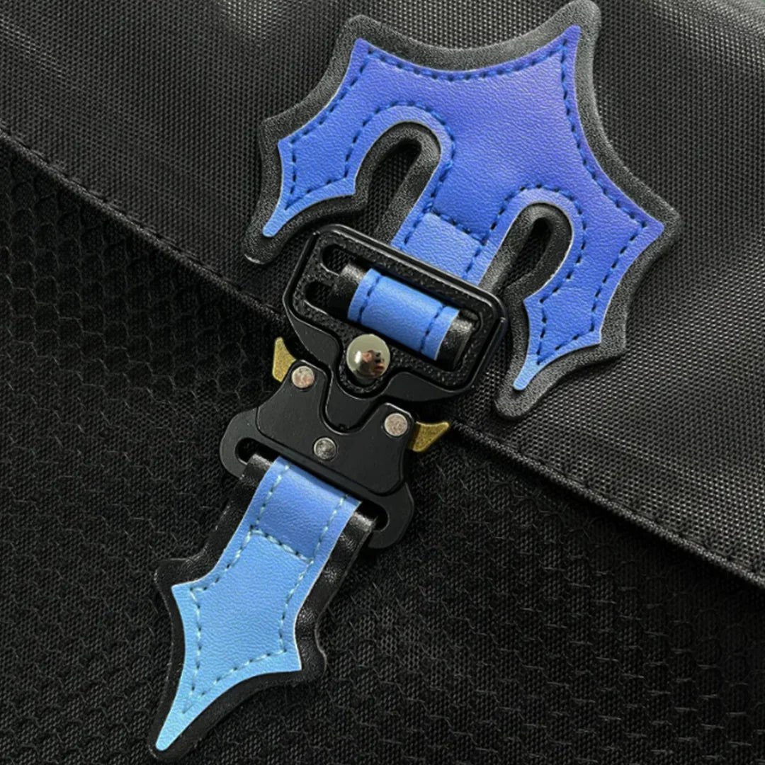 Stilvolle Trapstar Messenger Bag: Gradient Blau, Urbaner Look, Robust & Praktisch