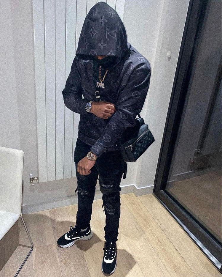 Amiri Black Bandana Camouflage Jeans für Herren – Luxuriöser Streetwear-Stil