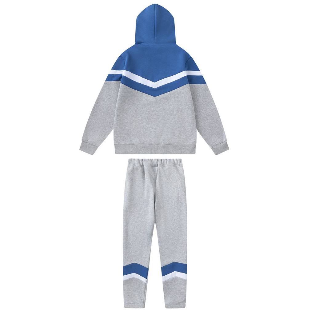 Trapstar V-Stripe Kapuzen-Trainingsanzug Blau – Bequem, Stylisch, Urbaner Look