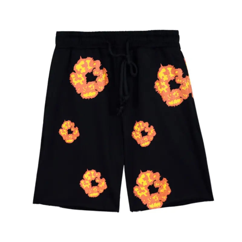 Denim Tears Schwarze Baumwoll-Shorts – Bequeme Streetwear für Herren