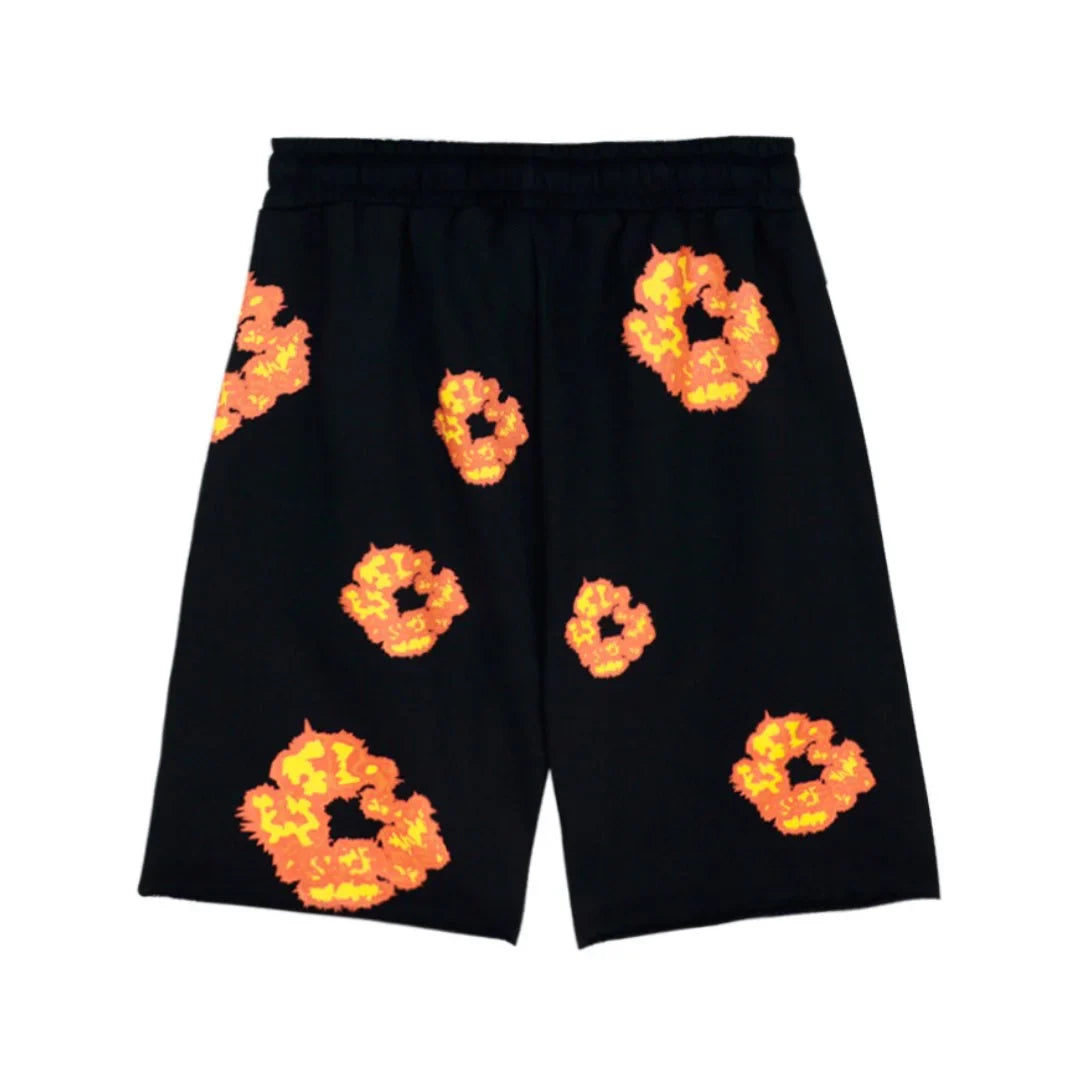 Denim Tears Schwarze Baumwoll-Shorts – Bequeme Streetwear für Herren