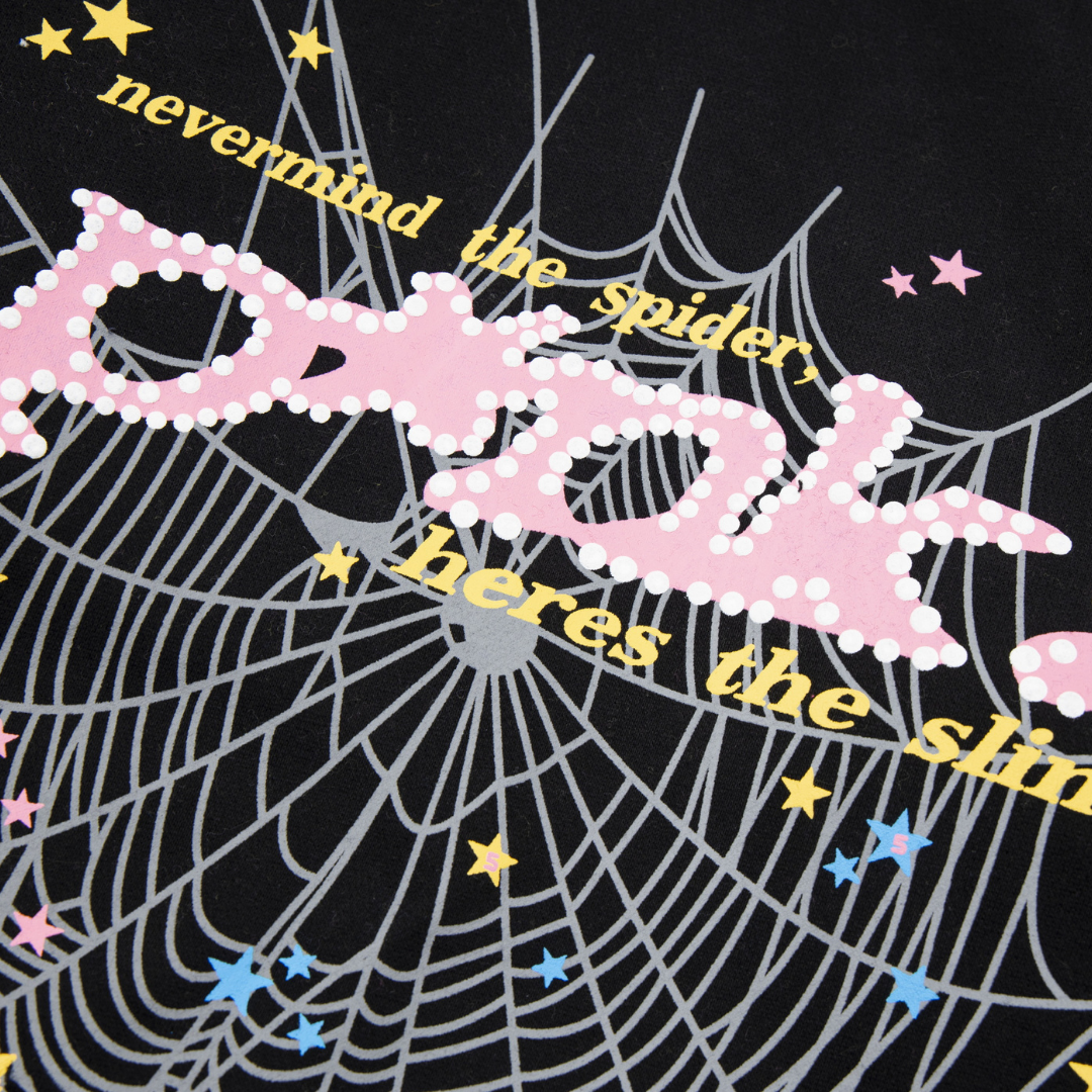 Stylischer SP5DER Spinnennetz Trainingsanzug: Komfortabler Streetwear Jogginganzug für Herren & Damen