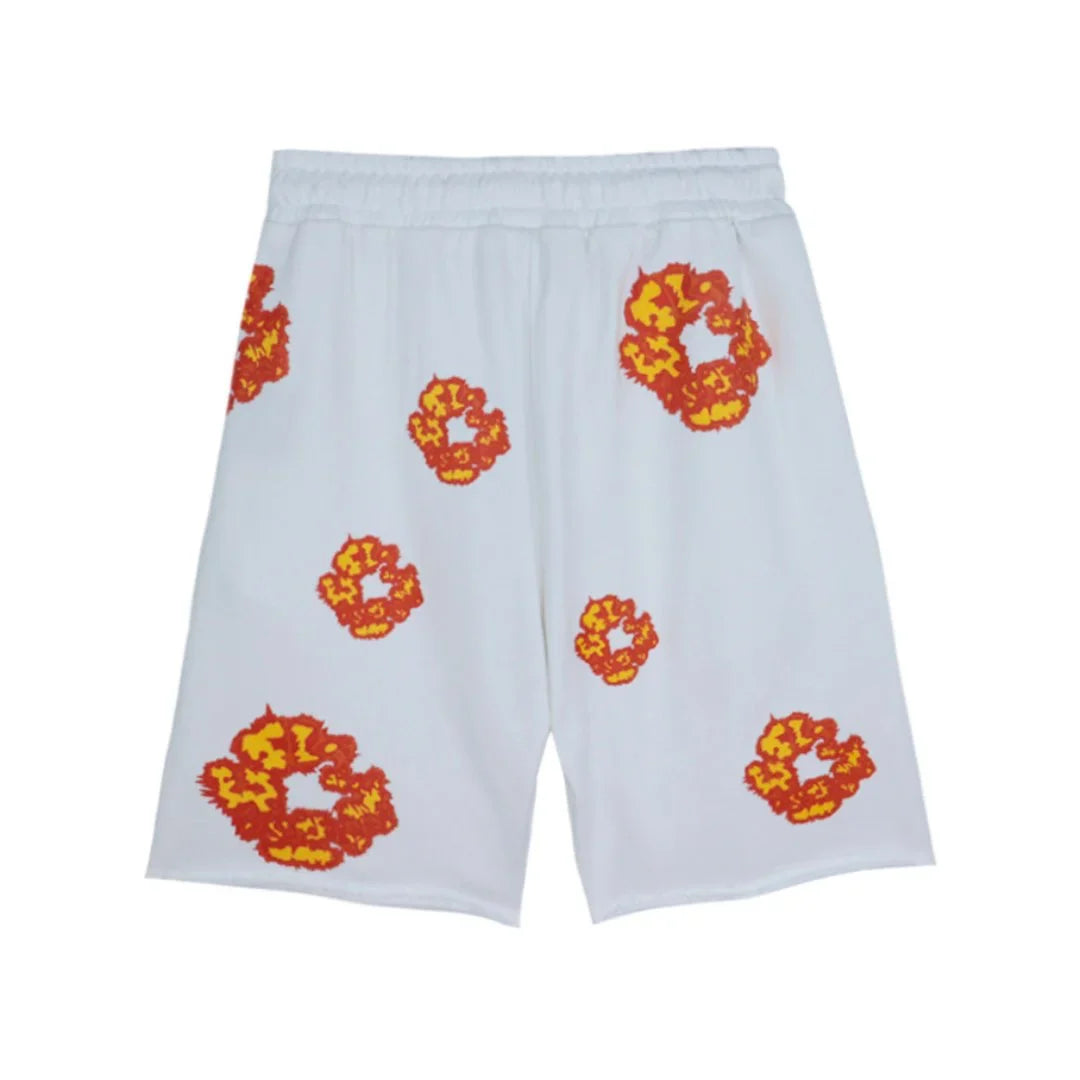 Denim Tears Weiße Baumwoll-Shorts: Bequem, Stilvoll für Sommer-Outfits