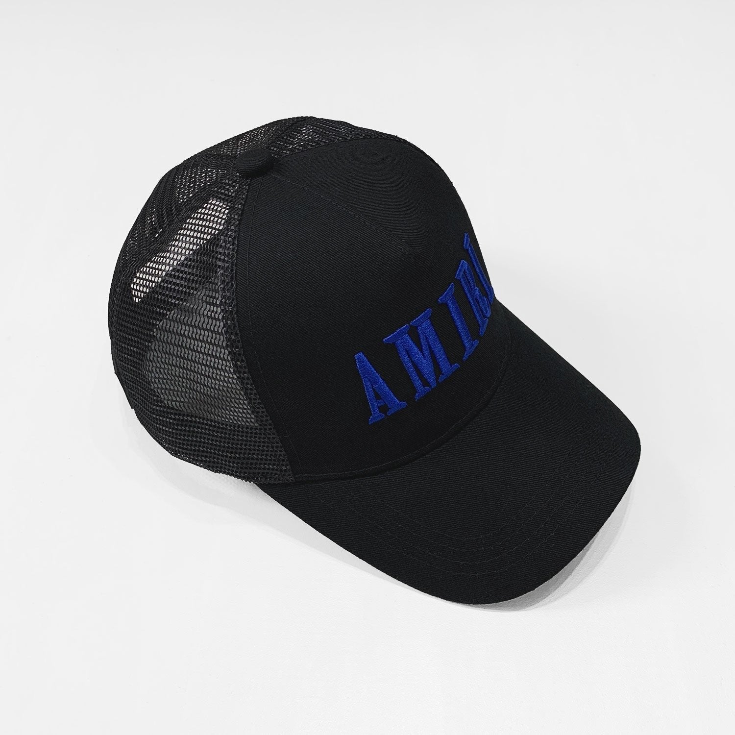 Luxuriöse Amiri Kappe Schwarz Blau Stylische Streetwear Designer Baseball Cap
