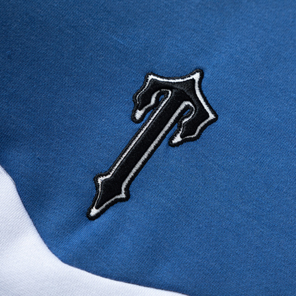 Trapstar V-Stripe Kapuzen-Trainingsanzug Blau – Bequem, Stylisch, Urbaner Look