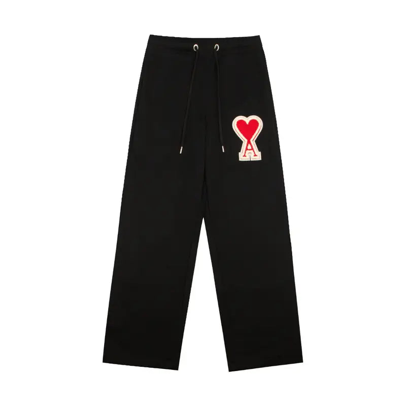 AMI Paris Unisex Gemütliche French Terry Jogginghose – Eleganter Freizeit-Chic für jeden Anlass