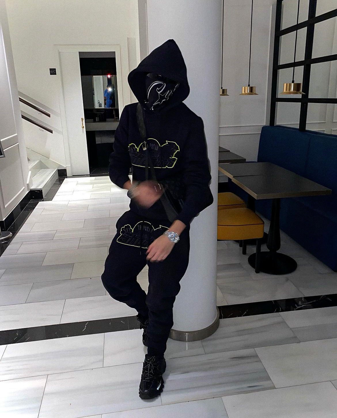 Trapstar Shooters Kapuzen-Jogginganzug Limette – Stylisches Streetwear Komfort Set