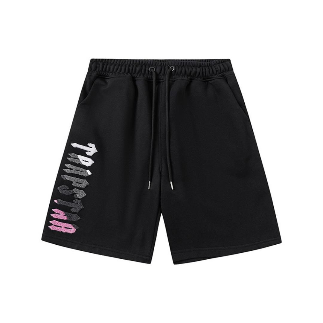 Trapstar Decoded 2.0 Kapuzen-Trainingsanzug Schwarz-Pink – Stylischer Urban Streetwear Look
