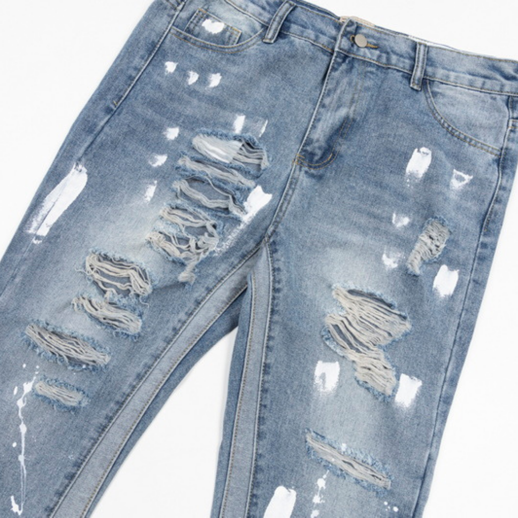 Gallery Dept. Künstlerische Handbemalte Denim Jeans – Einzigartiger Streetwear Look