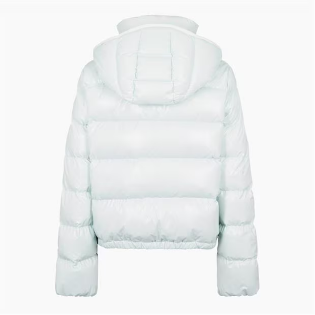 Elegante Moncler Damen Daunenjacke mit abnehmbaren Ärmeln, vielseitig, warm & stilvoll
