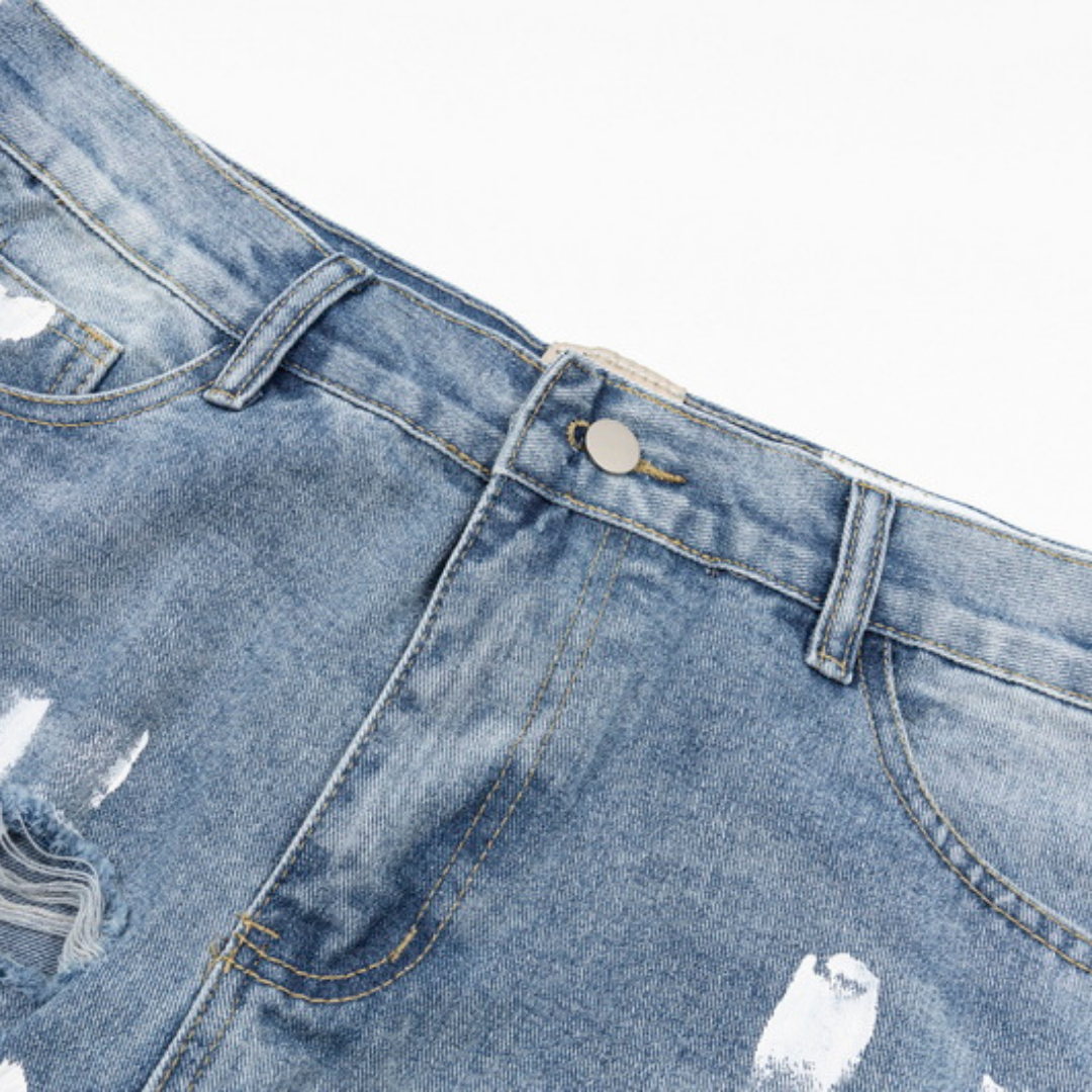 Gallery Dept. Handbemalte Denim-Jeans: Einzigartiger Streetwear-Look mit künstlerischem Flair