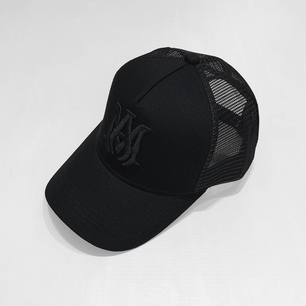 Exklusive Amiri Cap: Stylische Schwarze Kappe für Herren mit Logo-Stickerei