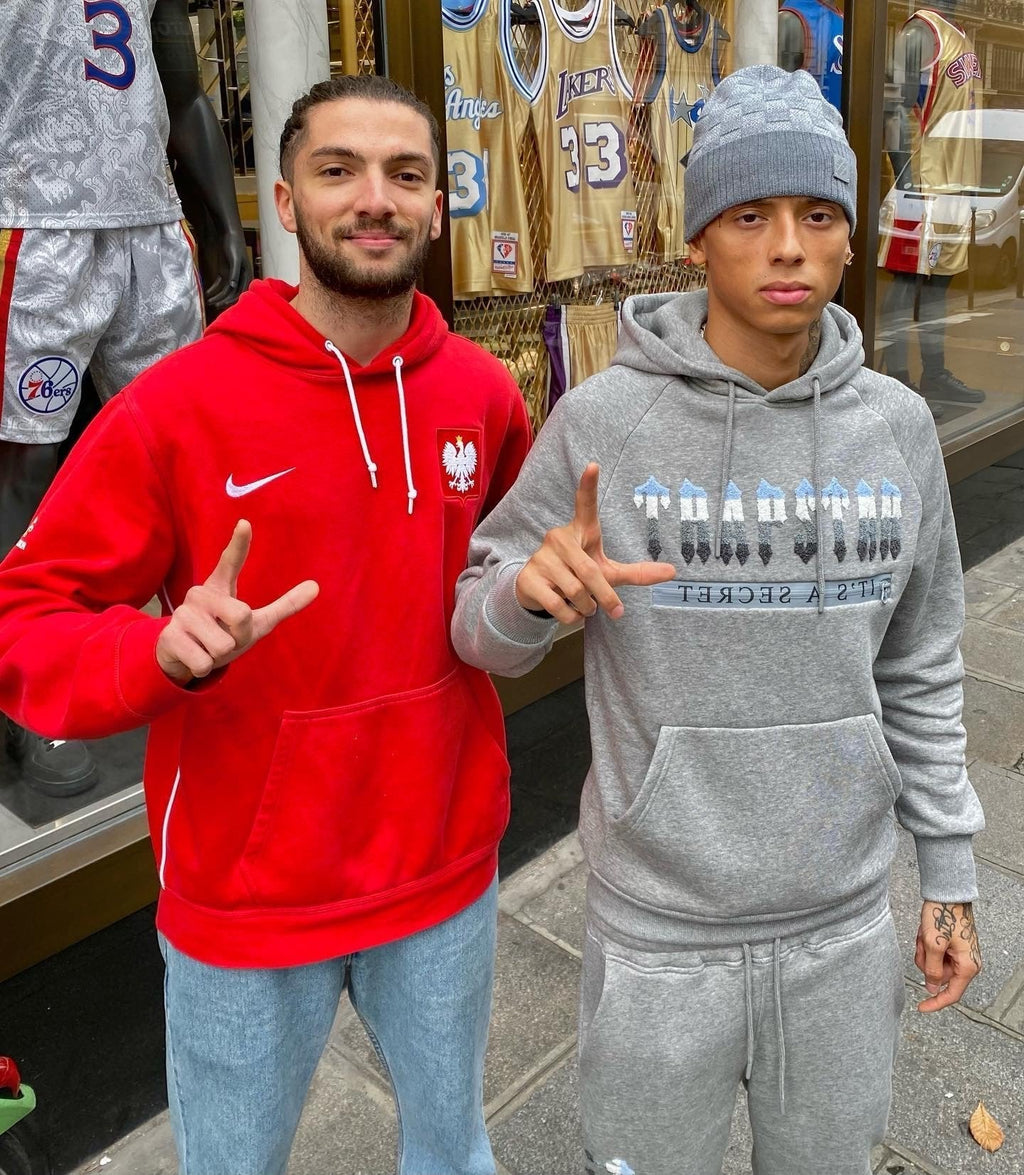 Trapstar Secret Decoded 2.0 Grauer Kapuzen-Jogginganzug – Stylischer Streetwear Set