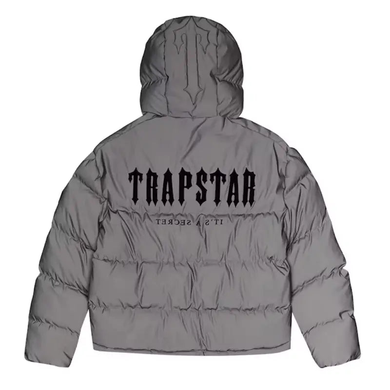 Trapstar Decoded 2.0 Gradient Grau Pufferjacke – Warmer Urbaner Stil für Herren