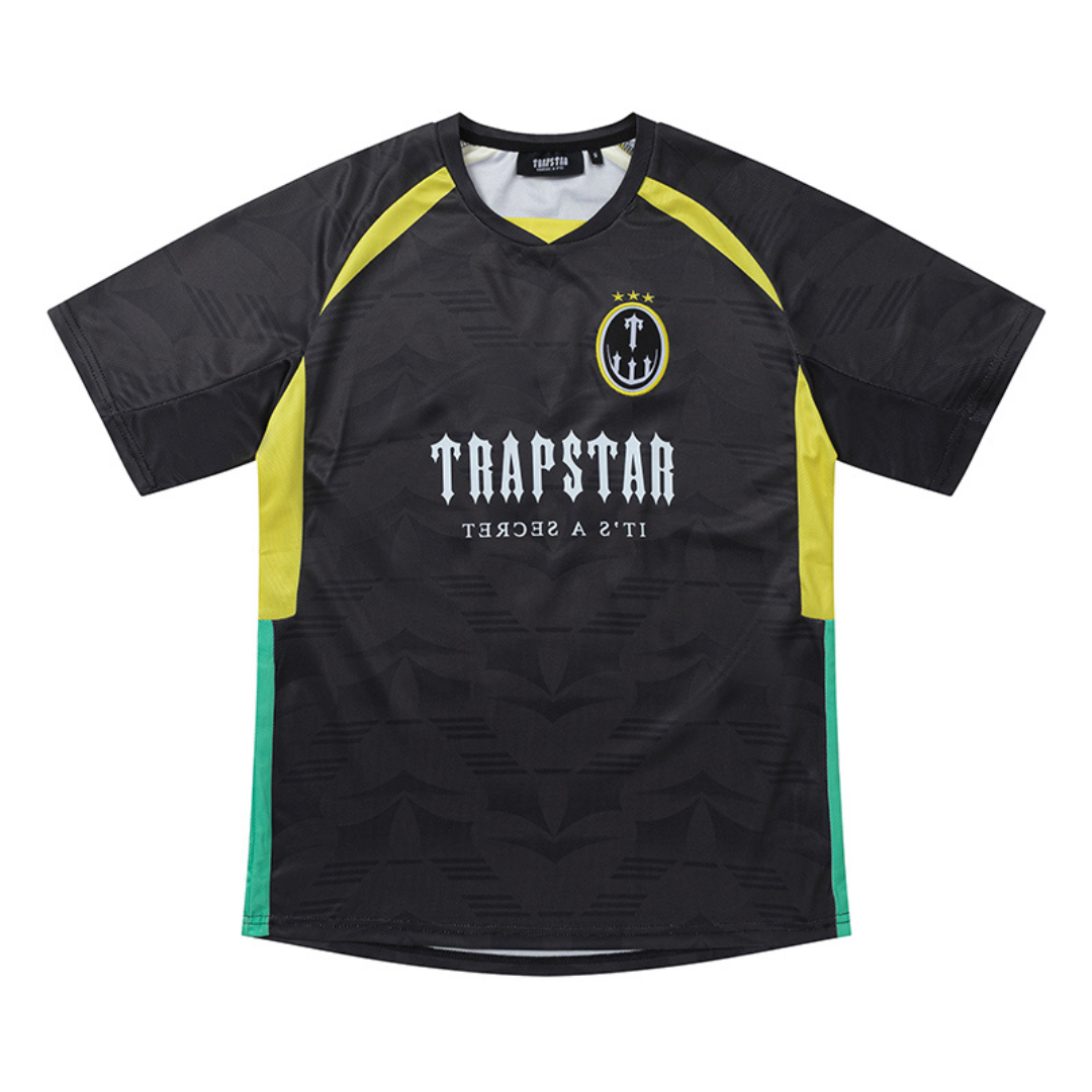 Trapstar Irongate Gradient T-Shirt Schwarz Gelb – Urbaner Streetwear Style