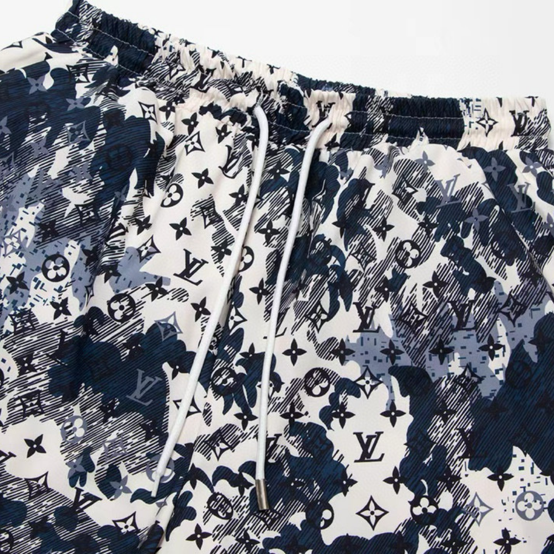 Exklusive Louis Vuitton Monogramm Herren Shorts – Luxuriöse Designer Sommer Bermuda